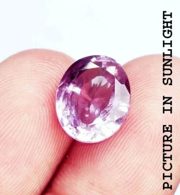 Color Changing Alexandrite Oval Cut 6.30 Ct Certified Loose Gemstone ~ Free Gift - Image 1 of 4
