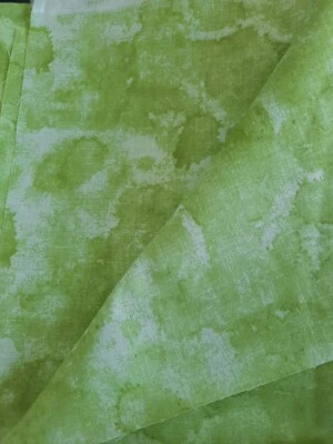 VTG Quilting Fabric 43" X 50" Light Green Splatter Cotton 1+ Yard Sewing - Image 1 of 4