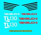 Takeuchi TL 130 Skid Steer Decal Set Sticker 