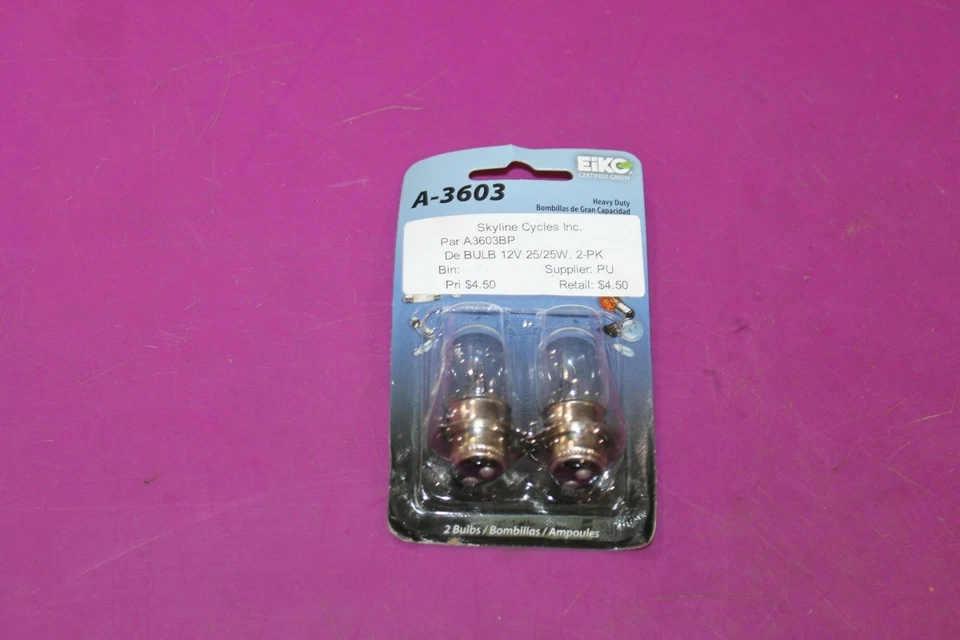 Package of 2 EiKO Bulbs. Part A-3603. Acquired from a closed dealership. See pic - Image 1 of 1