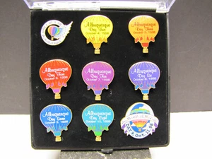1998 Albuquerque Balloon Festival Fiesta - Limited Ed Day Pin Collectors Box Set - Picture 1 of 9