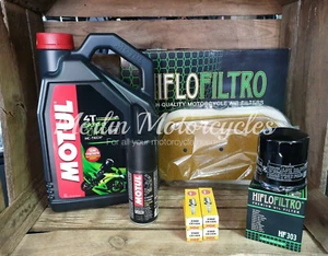 YAMAHA R6 1999 - 2002 Motul 5000 10w40 Motorcycle Service Kit inc Sump Washer - Picture 1 of 19