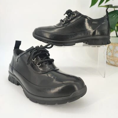 Botas impermeables Bogs Amanda cortas de goma negras con cordones para mujer talla 7 Foto 1 de 4