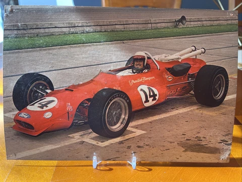 Vintage 6 x 9 Indy 500 Giant Postcard A. J. Foyt Cover