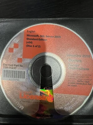 Microsoft SQL 2005 Standard Edition X64 No Product Key Never Used - Image 1 of 2