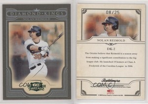 2008 Donruss Threads Diamond Kings Green Framed /25 Nolan Reimold #DK-2