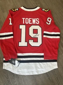Jonathan Toews Chicago Blackhawks Autograph Signed Authentic Jersey! Beckett - Picture 1 of 3