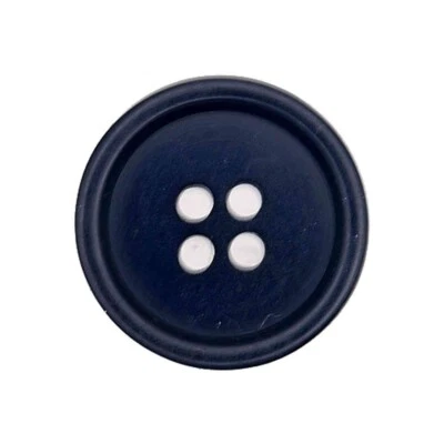 NAVY BLUE 4 HOLE RIM BUTTONS Sizes 15mm and 20mm - Image 1 of 2