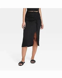 Asymmetrischer asymmetrischer Damenrock Midi gerissen - A New Day schwarz XL - X-Large - Bild 1 von 2