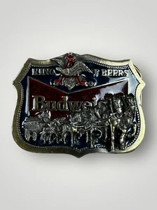 Budweiser vintage belt buckle horses USA - Picture 1 of 2