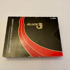 VTG Allsop3 BETA Video Cassette Recorder Cleaner Tape USED NO SOLUTION BOTTLE - Picture 1 of 10