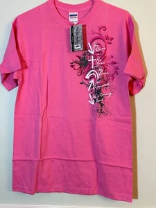 He Came, He Died T-Shirt Size M Pink Religious - Picture 1 of 13