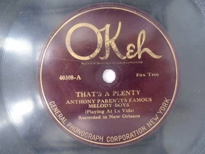Anthony Parenti's Melody Boys That's a Plenty Cabaret echoes Okeh 40308 V - Imagen 1 de 2