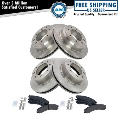 Kit de pastillas de freno delanteras y traseras y rotor para Nissan NV1500 NV2500 NV3500 12-19 Foto 1 de 4