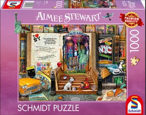 SCHMIDT 1000 PIECE PUZZLE SOUVENIR: MEMORIES OF NEW YORK AIMEE STEWART 2025 PRE. - Picture 1 of 1