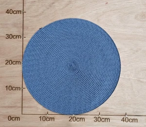 steel blue large DIY straw fascinator craft base disc wedding hat supply - Picture 1 of 2