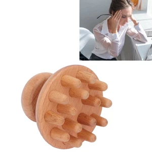 Wood Mushroom Massager Promote Circulation Clear Meridians Portable Manual M FAD - Picture 1 of 22