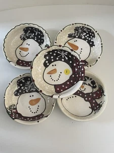 Expressly Yours Christmas Collection - 5 Snowman Bowls - Picture 1 of 4