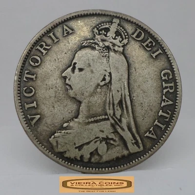 1888 Great Britain Silver Double Florin - #C52399NQ - Image 1 of 2