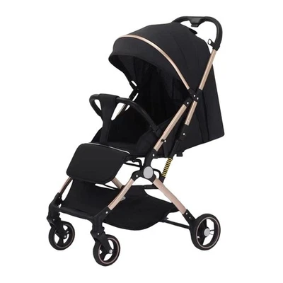 Luxury Compact Babystroller Full Recline, All-Terrain Suspension, UPF 50+ Canopy - Image 1 of 4