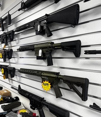 Slatwall Modern Sporting Rifle Holders For Wall Displays (556 Variant) - Image 1 of 4