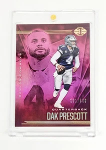 COMO NUEVO #/ED ROSA HOLO FOIL 2020 Panini Illusions #59 Dak Prescott Dallas Cowboys - Imagen 1 de 2