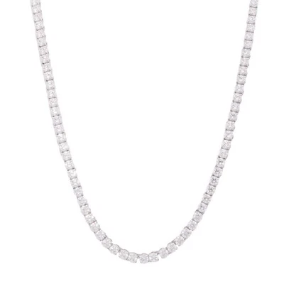 Collar Tenis Swarovski Matrix S Nuevo Rodio Blanco Brillante Foto 1 de 4