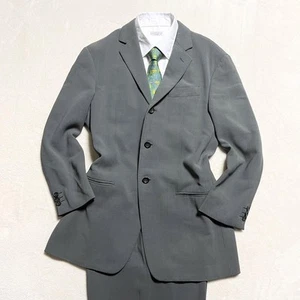 Giorgio Armani Suit Black Tag Silk Blend Gray 3B - Picture 1 of 19