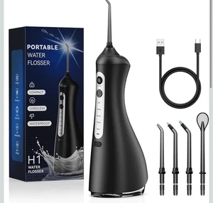 Kabellose Zahnseide für Zähne Dental tragbare Munddusche mit 4 Strahlspitzen - Bild 1 von 8
