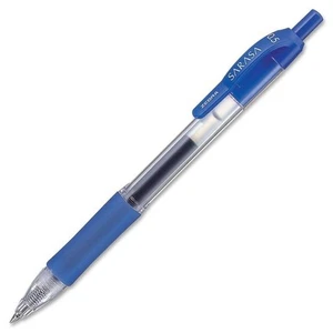 Zebra Sarasa Retractable Rollerball Gel Ink Pen Fine Blue Ref 46720 - Picture 1 of 6
