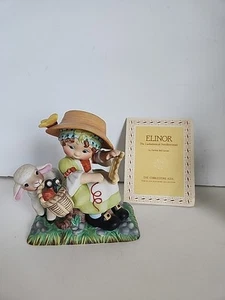 1985 Franklin Porcelain "ELINOR" Figurine by Debbie Bell Jarrett - Picture 1 of 3
