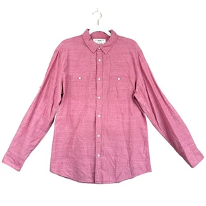 Urban Pipeline Button Down Shirt Men L Red Cotton Casual Preppy Classic Workwear - Picture 1 of 9