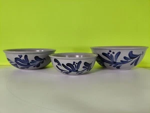Steinzeug Schale Schüssel Set mit Salzglasur – Westerwald – 3er Set – Vintage - Bild 1 von 5