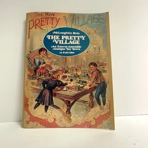 1980 The New Pretty Village Cut Out Antique Toy Town Book UNCUT - Bild 1 von 8