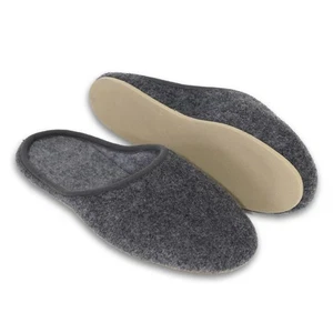 Leichte Pantoffel Herren Damen Filz Hauschuh Filzhausschuh Gummisohle Grau 38-51 - Bild 1 von 121