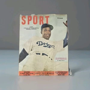 Sport Magazin Oktober 1951 Jackie Robinson Brooklyn Dodgers Vintage gebraucht  - Bild 1 von 15