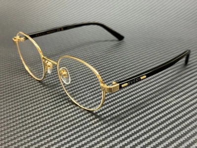 GUCCI GG1585O 001 Gold Black Men's Small 51 mm Eyeglasses - Image 1 of 4