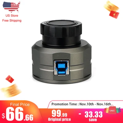 SVBONY SV205 Astronomical Camera 1.25” 7.05MP CMOS Color eyepiece USB3.0 - Image 1 of 4