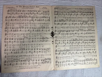 Partituras de música 1920 At the Moving Picture Ball Howard Johnson Jos Santly - Imagem 1 de 3