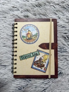 WINNIE THE POOH TRAVEL LOG SPIRAL NOTE BOOK - Picture 1 of 5