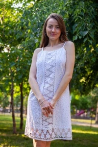 Casual White Cotton Sundress - Perfect for Summer Vacation - Picture 1 of 9