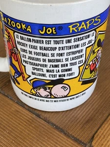 Bazooka Joe Raps Mug English And French - Picture 1 of 4