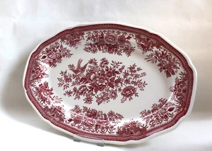 Servierplatte - ovaler Teller -     Villeroy & Boch ~ Fasan ~ rot - Bild 1 von 4
