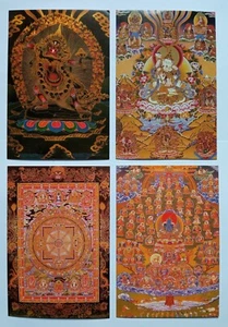 Buddhist Ausp Postcard Set EKAJATI - PADMA SAMBHAVA - TSHOG SHING - SAMBHARA - Picture 1 of 6