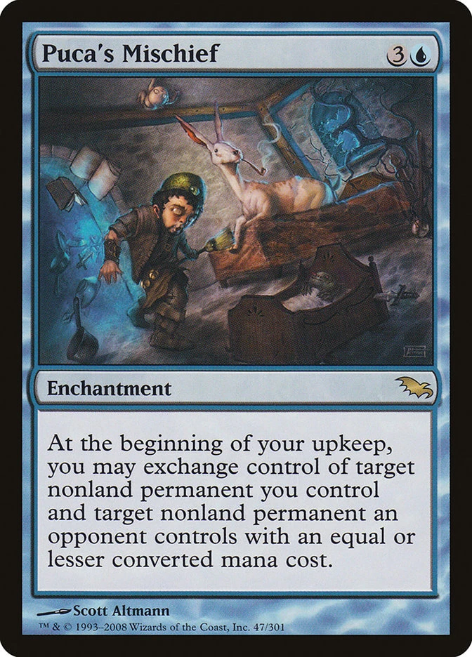 Puca's Mischief (SHM 47) Lightly Played - MTG single - Image 1 of 1