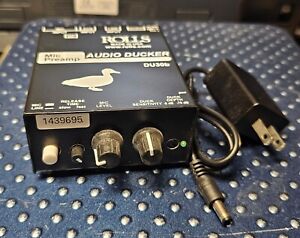 Używany Rolls DU30B Mikrofon Przedwzmacniacz / Audio Ducker z zasilaczem