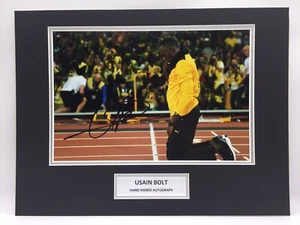 RARE Usain Bolt Olympics Signed Photo Display + COA AUTOGRAPH 100m SASIGNED - Foto 1 di 5
