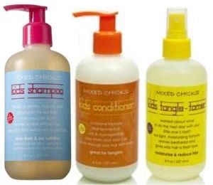 Mixed Chicks Kids Shampoo 237ml, Conditioner 237ml, Tangle Tamer Pack - Picture 1 of 1