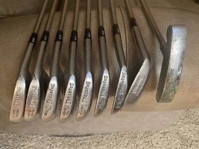 SPALDING ELITE MV2 stainless 8 irons Lightweight steel alloy Stiff 1 Putter RH - Image 1 of 4