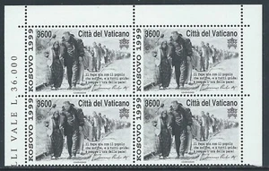 1999 VATICANO KOSOVO QUARTINA MNH ** - Picture 1 of 1